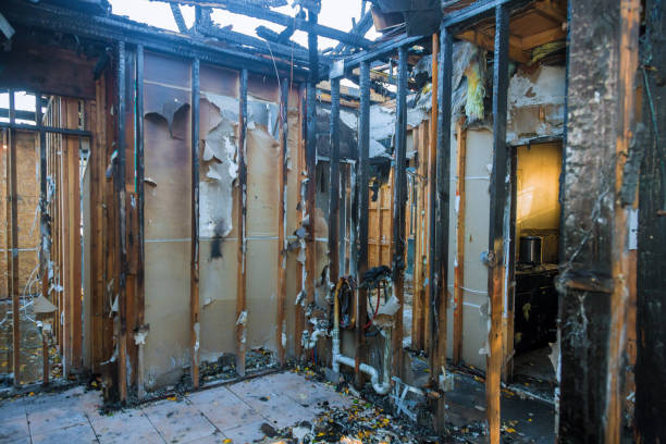Professional Fire Damage Repair technician working in Milford, NJ